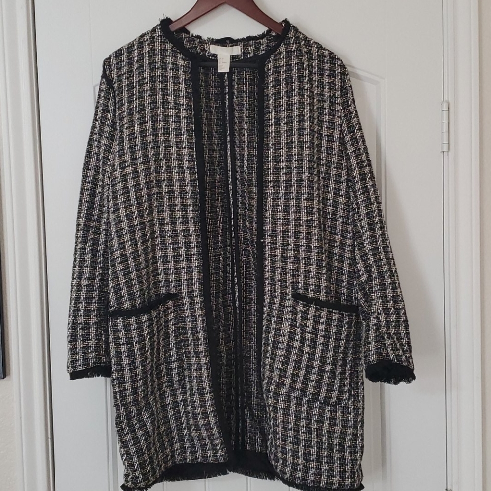 H&M tweed coat